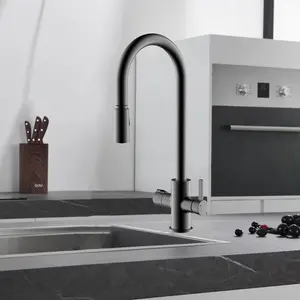 Iwater novo estilo 4 em 1 cozinha retirar torneira de água fervente filtrada instantânea