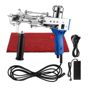 Dois-em-um Electric Tufting Gun Cut Pile And Loop Pile Rug Tufting Gun Knitting Embroidery Machine Máquinas de tecelagem tapete