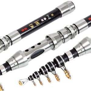 Canne à pêche télescopique 6m en fibre de carbone, action extra rapide, pour la pêche en eau salée, avec guides SIC pour la pêche en mer - Product Image 3