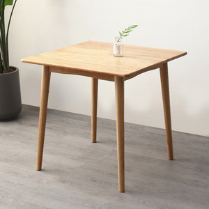 منتصف القرن الحديثة مربع بلوط طبيعي الصلبة خشبية الفضاء توفير طاولة القهوة الطعام المطبخ الجدول - Product Image 2