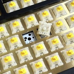 <span class=keywords><strong>Gateron</strong></span> <span class=keywords><strong>Cap</strong></span> Yellow Switch/Milky Yellow Factory Lubed Switches for Mechanical Keyboard Customozation 5Pins Hot Swappable - Product Image 3