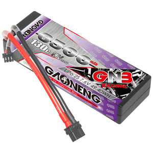 NOUVEAU GNB GAONENG 6500MAH 2S HV 7.6V 130C RC LiPo Battery XT60 Cabled Hard Case 1:10 1/10 RC Racing Car Boat for RC Drone UAV FPV - Product Image 2