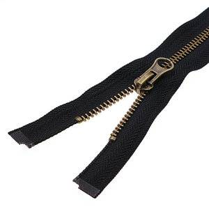 <span class=keywords><strong>Fermeture</strong></span> éclair en laiton de haute qualité, robuste, multi-spécifications, avec curseur double face à extrémité ouverte, verrouillage automatique et tirette inversée - Product Image 2