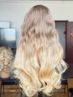 Perruque en cheveux humains chinois SHY, Lace Front, Cheveux bruts, Couleur personnalisée pour salon, Ligne de cheveux pré-épilée, Nœuds invisibles, Aspect naturel, Sur mesure