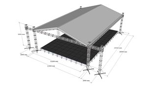 Chất lượng cao đám cưới trình diễn thời trang ngoài trời buổi hòa nhạc sân khấu nền tảng nhôm hiệu suất sân khấu cho sự kiện lớn - Product Image 6
