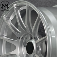 Rines de Aleación Maxtera Forged Custom Silver Protrack One Style para BMW VW GTI Camaro Corvette 370Z GT-R Supra Mustang Civic