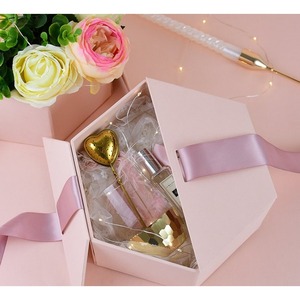 Caja de Regalo de Papel con Forma Especial Personalizada para Flores, Perfumes, Cosméticos y Productos para el Cuidado de la Piel, con Cinta de Seda - Product Image 5