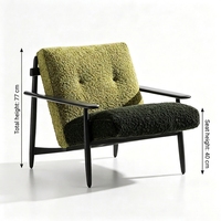 Petites chaises longues vertes pour salon, chaises basses de luxe modernes et confortables, fauteuils inclinables en cuir de luxe