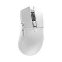 Darmoshark N3 Mouse Gaming Tangan Kanan Putih/Hitam Baru Sensor Optik PAM3395 Nirkabel 26K DPI 50G TTC Micro Switch untuk Laptop PC