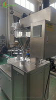 Ecannal Machine semi-automatique de remplissage et de bouchage de poudre à vis anti-poussière de haute précision pour petites bouteilles avec fonction d'agitation