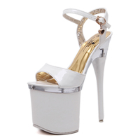 Sandales Stiletto pour femmes de créateur 17 cm plate-forme à talons hauts multicolore fonction d'augmentation de la hauteur fêtes sexy à la mode