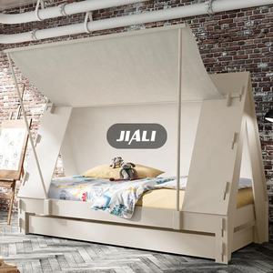 Meubles de chambre à coucher en bois multicolores pour enfants de 9 ans, ensemble de <span class=keywords><strong>lit</strong></span> pour enfants, <span class=keywords><strong>tipi</strong></span>, Camas pour enfants, <span class=keywords><strong>lit</strong></span> en forme de tente avec berceau - Product Image 1