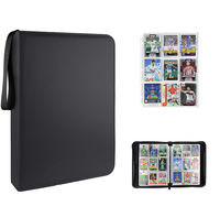 Classeur de cartes MIO personnalisé à 9 pochettes, capacité de plus de 450 cartes, en cuir PU protégé, avec fermeture éclair, pour cartes de sport et photos