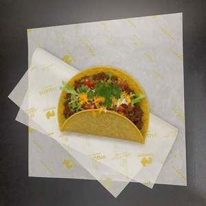 Papier d'emballage personnalisé pour hamburgers, impression, emballage, papier résistant à la graisse, papier pour sandwich, papier résistant à la graisse pour shawarma, papier ciré de qualité alimentaire - Product Image 2