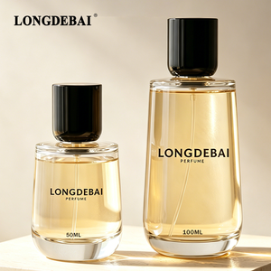 Botella de Spray Cosmética Vacía Transparente de 50ml 100ml con Logotipo Personalizado, Botella de Perfume Redonda de Vidrio Minimalista con Tapa de Clic - Product Image 3