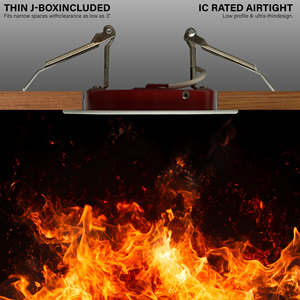 ETL Ultra Slim LED Recessed <b>Light</b> 5 Color Selectable 6 Inch Fire Rated Recessed Led Spot <b>Panel</b> <b>Light</b> - Product Image 5