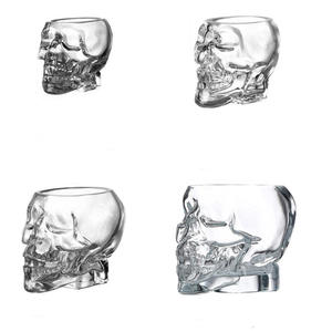 Vasos de cristal de calavera electrochapados de alta calidad, cabeza de Calavera de Cristal, copa de vino <span class=keywords><strong>Vodka</strong></span>, copa para beber, taza de cristal de cerveza - Product Image 2