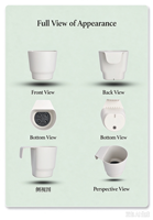 Pot Bunga Gantung PP Ramah Lingkungan dengan Lubang Drainase, Ringan & Tahan Lama untuk Penggunaan Balkon, Taman, dan Meja