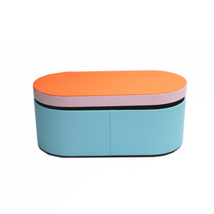 Haute qualité <span class=keywords><strong>DYSON</strong></span> voyage fer à lisser sèche-linge boîte de rangement ovale cadeaux étui avec gaufrage impression fer à friser emballage - Product Image 3