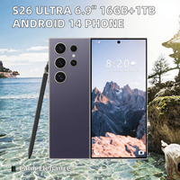 Smartphone S26 Ultra 6,9 pouces 16 Go + 1 To Android 14 Batterie 7000 mAh Double SIM CDMA 4G 5G 108 MP 144 Hz
