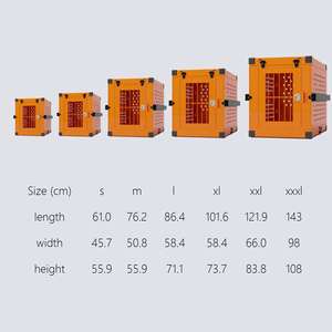Caisse de chien pliable moderne de luxe en alliage d'aluminium de haute qualité et maison pour animaux de compagnie respirant écologique grand transporteur différentes tailles - Product Image 3