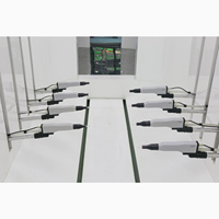 Petit Budget Électrostatique Automatique MDF Ligne De Revêtement En Poudre/Cabine/Four À Gaz