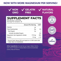 Rosebest OEM Marque Privée Certifiée GMP Gommes Végétaliennes au Citrate de Magnésium Suppléments Alimentaires en Vrac Sans Mélatonine pour un Sommeil Profond
