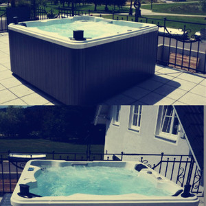 Vasca Idromassaggio da Esterno <span class=keywords><strong>Monalisa</strong></span> per 6 Persone, Moderna Vasca da Bagno Autoportante in Acrilico - Product Image 4