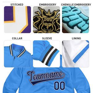 Giacche da Uomo Stile Varsity Letterman da Baseball Vintage Casual con Logo Personalizzato OEM e Ricami Streetwear Taglie Forti - Product Image 3