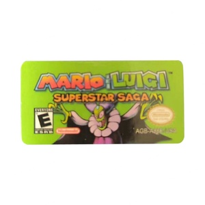 มาร์โลและลุยจิ ซูเปอร์สตาร์ ซาก้า คาร์ท ซูเปอร์ซิร์คิต ปาร์ตี้ แอดวานซ์ ปะทะ ดองกี้คอง สติ๊กเกอร์ตลับเกมวิดีโอสำหรับ gba เกมบอย - Product Image 5
