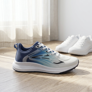 Zapatillas Deportivas Guochao Blancas y Azules, Ligeras, Transpirables, con Cordones, Unisex, Artículo-501, Zapatillas Deportivas Guochao Blancas y Azules, Ligeras - Product Image 3