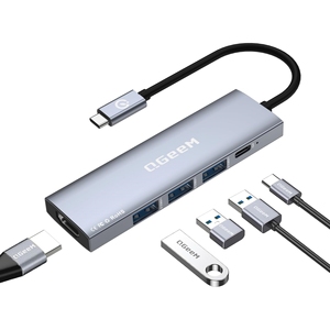 <span class=keywords><strong>USB</strong></span> <span class=keywords><strong>C</strong></span> <span class=keywords><strong>HUB</strong></span> qgeem 5 trong 1 Multi-Port Adapter Kỹ thuật số 4k HDM I 100W PD Tương thích cho MacBook Pro/không khí, iMac,iPhone 15,XPS và nhiều hơn nữa - Product Image 1