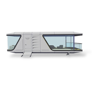 Casa contenedor de lujo portátil móvil <span class=keywords><strong>playa</strong></span> cielo estrellado habitación Modular casa prefabricada al aire libre Oficina Pod móvil cápsula casa - Product Image 1