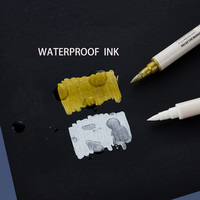 Bview Art Blanc Peinture Marqueur Peinture Stylos Acrylique Marqueur Permanent Pointe Extra Fine Stylo Peinture pour Art DIY Artisanat Projets,