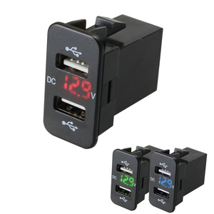 Chargeur de voiture double Usb 12-24V, affichage numérique de la tension avec indicateur lumineux Led pour Haval H6 Swift Tianyu Sx4 Vitara - Product Image 2