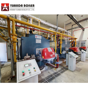Chaudière à eau chaude sous vide à <span class=keywords><strong>gaz</strong></span> naturel à basse pression à tubes de feu horizontaux industrielle de 700 kW 0,7 MW - Product Image 3