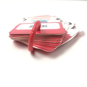 Tarjetas Flash bilingües en chino-inglés, juegos de alfabetización troquelados redondos, juguetes educativos personalizados para niños - Product Image 4