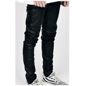 กางเกงยีนส์ทรงสลิมฟิตผู้ชายสไตล์วินเทจจากผู้ผลิต OEM ผ้าเดนิมเคลือบแว็กซ์คุณภาพดี ผ้าฝ้าย ทรงตรง สวมใส่สบาย - Product Image 3