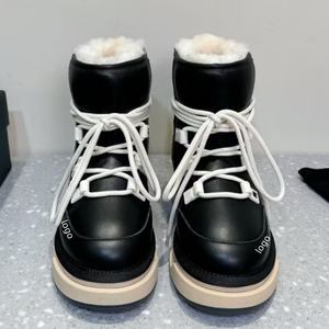 2025 Autumn and <b>Winter</b> Women's Brands Snow <b>Boots</b> Top Quality Wool-Made Height Increasing Snow <b>Boots</b> Outdoor Casual Shoes - Product Image 4