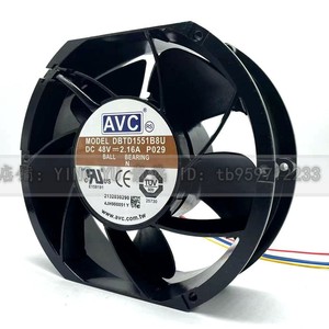 Ventilador Axial AvC de 17 cm, 48 V, 2.16 A, DBTD1551B8U, Aspas Metálicas, Rodamiento de Bolas, Ventilador de Refrigeración Industrial - Product Image 2
