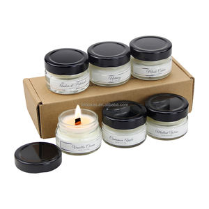 <span class=keywords><strong>Candele</strong></span> <span class=keywords><strong>Profumate</strong></span> in Vetro Mini Personalizzate con Logo Fragranza per la Casa in Cera di Soia di Lusso a Lunga Durata Aromaterapia - Product Image 4