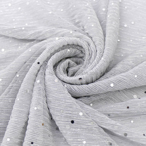 La migliore vendita donna musulmana pianura Tudung estate Lurex Gitter sciarpa stropicciata <span class=keywords><strong>scialle</strong></span> Hijab in viscosa luccicante - Product Image 6