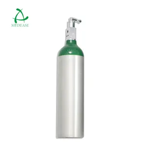 Tabung oksigen aluminium katup pos medis penggunaan oksigen rumah pribadi dengan CGA870