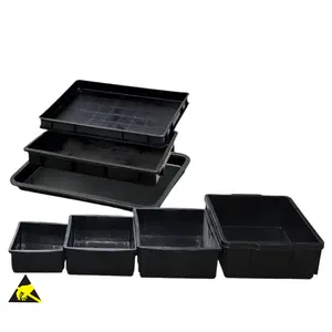 Markdown Sale Bin With Lid Small Antistatic Hard Drive Dividers Plastic Box Esd Safe Tray