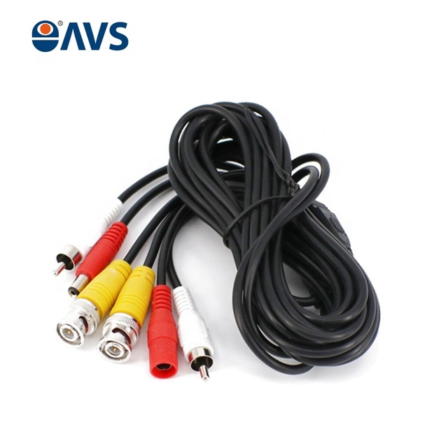5M/10M BNC/DC/RCA 3-in-1 Video Cable Extender Cable for CCTV Camera System Extension Video Cable