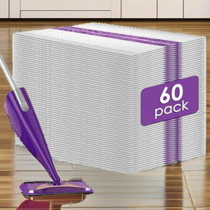 60 recharges de tampons de serpillière jetables en microfibre <span class=keywords><strong>WetJet</strong></span> - Tampons de remplacement durables multi-surfaces pour le nettoyage des sols <span class=keywords><strong>WetJet</strong></span> - Product Image 2