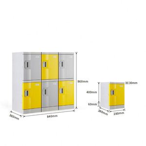 High Quality Abs Plastic Employee Cabinet Locker Plastic Locker Office Shoes <b>Smart</b> Locker - Product Image 2