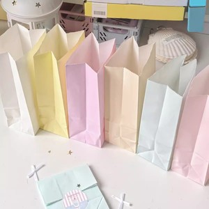 Túi giấy đựng bánh mì, bánh ngọt, bánh nướng dùng một lần, có tay cầm, chất liệu giấy chống thấm mỡ, tái chế được, đạt tiêu chuẩn thực phẩm - Product Image 4