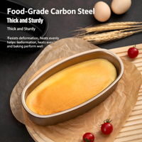 Ustensiles de cuisson pour la cuisine, outils de pâtisserie antiadhésifs, accessoires de cuisson ovales pour gâteaux, pains et en-cas