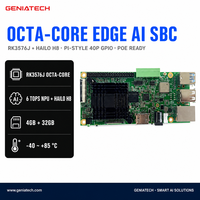 Alternative au Raspberry Pi, RK3576J Hailo-8 26 TOPS AI SBC 6 TOPS NPU 4 Go de RAM 32 Go EMMC, calcul en périphérie industriel de -40 à 85 degrés